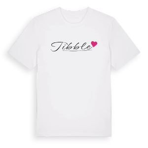 Tibble hjärta t-shirt – ekologisk bomull t-shirt från Pinshirt