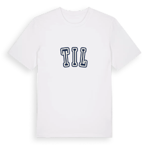 Til college t-shirt – ekologisk bomull t-shirt från Pinshirt