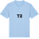 Blue Soul t-shirt med Til fetstil t-shirt