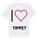 Jag älskar Tippet t-shirt stort tryck