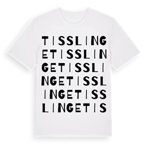 Tisslinge ordlek t-shirt – ekologisk bomull t-shirt från Pinshirt