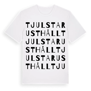 Tjulsta rusthåll ordlek t-shirt – ekologisk bomull t-shirt från Pinshirt