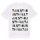 Tjulsta rusthåll ordlek t-shirt