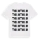 White t-shirt med Tobo ordlek t-shirt