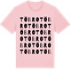 Pink Cotton t-shirt med Töbro ordlek t-shirt