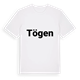 White t-shirt med Tögen fetstil t-shirt