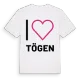 Jag älskar Tögen t-shirt stort tryck