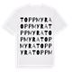 White t-shirt med Toppmyra ordlek t-shirt