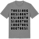 Mid Heather Gray t-shirt med Torsborg ordlek t-shirt