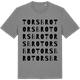 Mid Heather Gray t-shirt med Torsbro ordlek t-shirt