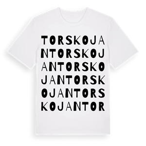 Torskojan ordlek t-shirt – ekologisk bomull t-shirt från Pinshirt