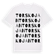 Torskojan ordlek t-shirt