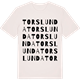 Vintage White t-shirt med Torslunda ordlek t-shirt