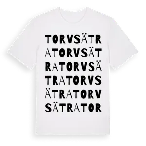 Torvsätra ordlek t-shirt – ekologisk bomull t-shirt från Pinshirt
