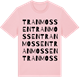 Pink Cotton t-shirt med Tranmossen ordlek t-shirt