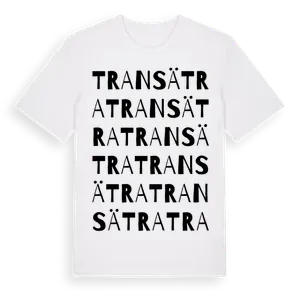 Transätra ordlek t-shirt – ekologisk bomull t-shirt från Pinshirt
