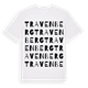 White t-shirt med Travenberg ordlek t-shirt