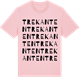 Pink Cotton t-shirt med Trekanten ordlek t-shirt
