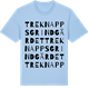 Blue Soul t-shirt med Treknappsgrindgärdet ordlek t-shirt