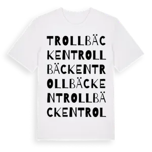 Trollbäcken ordlek t-shirt – ekologisk bomull t-shirt från Pinshirt