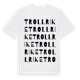 White t-shirt med Trollrike ordlek t-shirt