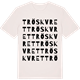 Vintage White t-shirt med Tröskvret ordlek t-shirt