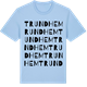 Blue Soul t-shirt med Trundhem ordlek t-shirt
