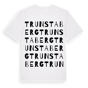 Trunstaberg ordlek t-shirt – ekologisk bomull t-shirt från Pinshirt