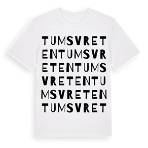 Tumsvreten ordlek t-shirt – ekologisk bomull t-shirt från Pinshirt