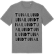 Mid Heather Gray t-shirt med Tunalund ordlek t-shirt