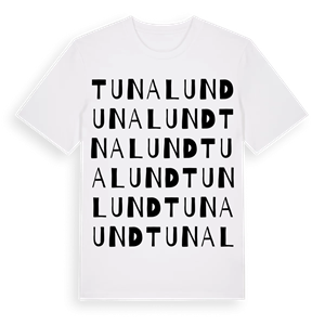 Tunalund ordlek t-shirt – ekologisk bomull t-shirt från Pinshirt