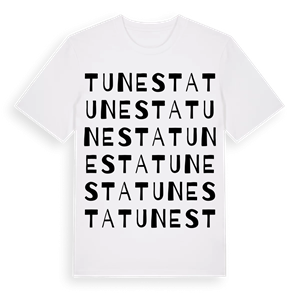 Tunesta ordlek t-shirt – ekologisk bomull t-shirt från Pinshirt