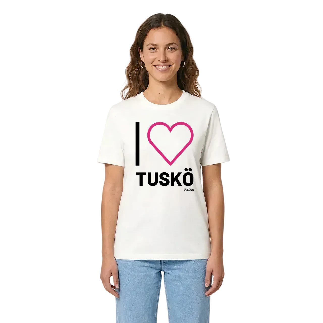 Jag älskar Tuskö t-shirt stort tryck i miljö
