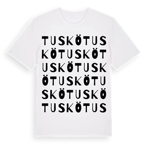 Tuskö ordlek t-shirt – ekologisk bomull t-shirt från Pinshirt
