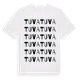 White t-shirt med Tuva ordlek t-shirt
