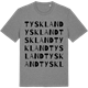 Mid Heather Gray t-shirt med Tyskland ordlek t-shirt