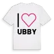 Jag älskar Ubby t-shirt stort tryck