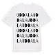 White t-shirt med Uddala ordlek t-shirt