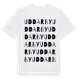White t-shirt med Uddarby ordlek t-shirt