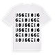 White t-shirt med Uggebo ordlek t-shirt