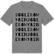 Mid Heather Gray t-shirt med Ugglebomyren ordlek t-shirt