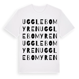 Ugglebomyren ordlek t-shirt – ekologisk bomull t-shirt från Pinshirt