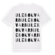White t-shirt med Ulebo kvarn ordlek t-shirt