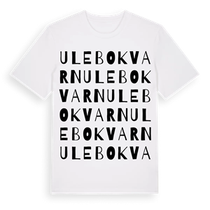 Ulebo kvarn ordlek t-shirt – ekologisk bomull t-shirt från Pinshirt