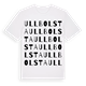 Ullbolsta ordlek t-shirt