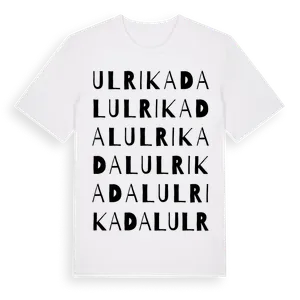 Ulrikadal ordlek t-shirt – ekologisk bomull t-shirt från Pinshirt