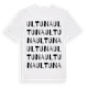 White t-shirt med Ultuna ordlek t-shirt