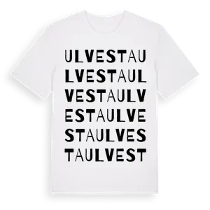 Ulvesta ordlek t-shirt – ekologisk bomull t-shirt från Pinshirt