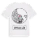 White t-shirt med Uppsala Län t-shirt