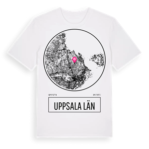 Uppsala län t-shirt – ekologisk bomull t-shirt från Pinshirt